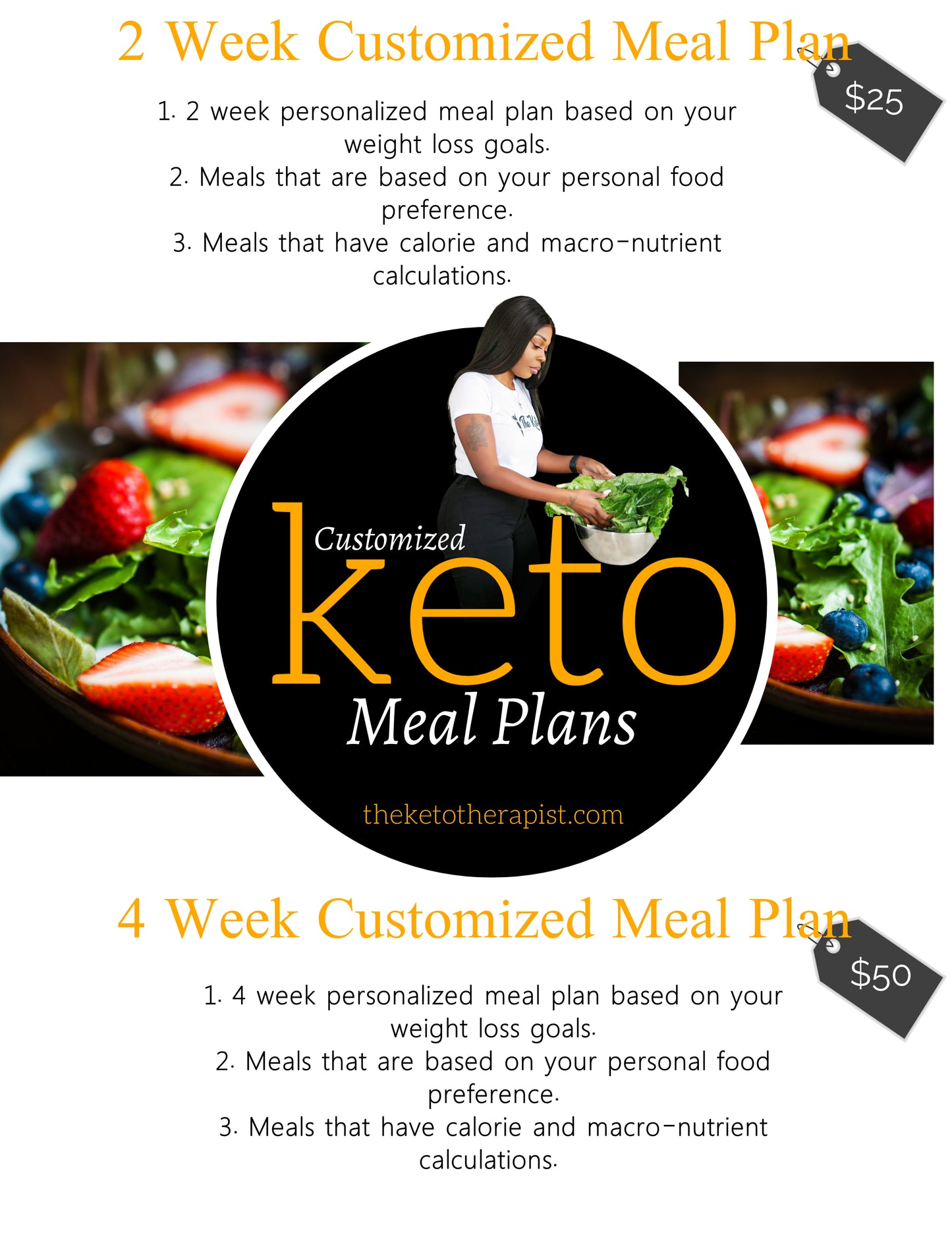 Customize Keto Meal Plans